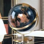 globus terrestre bleu cuivre pour decoration et education simple 429 1