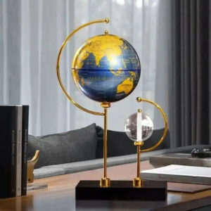 Glob and Light Colorful Rotating Globe as a Decorative Centerpiece - simple
