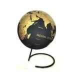 Globus ziemski z czarnego korka 35 cm, nowoczesny design