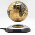 Lévitant le globe terrestre sphère en or pour la décoration moderne - simple