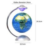 lumiere globe terrestre magnetique avec quatre couleurs simple 314