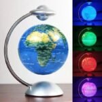 lumiere globe terrestre magnetique avec quatre couleurs simple 796 1