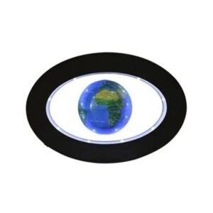 Magnetyczny globus ziemi z niebieską owalną kulą dekoracyjną