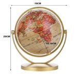 obrotowy globus z podswietleniem na stojaku srebrnym simple 392 1