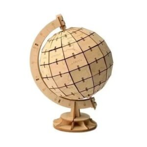 Drewniane puzzle globusa ziemskiego, edukacyjne i dekoracyjne