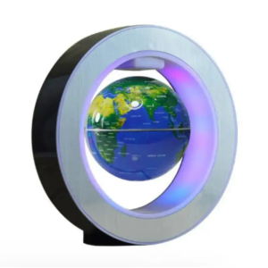 Magnetyczny globus ziemski niebieska sfera, nowoczesny i edukacyjny design