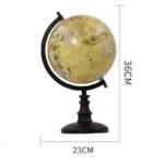 westernowy globus vintage z czarnym stojakiem simple 590 1